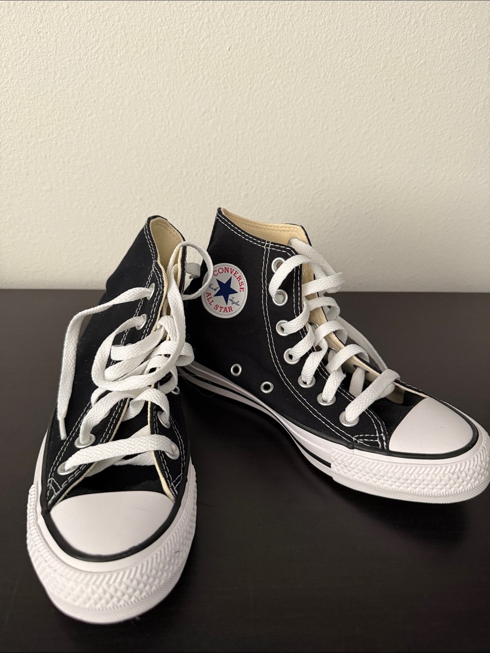 Converse Black and White High Top Sneakers